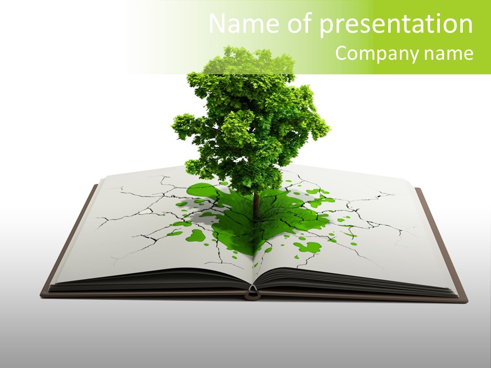 Cover Tree Literature PowerPoint Template