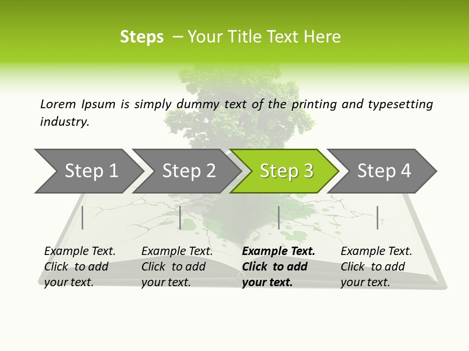 Cover Tree Literature PowerPoint Template