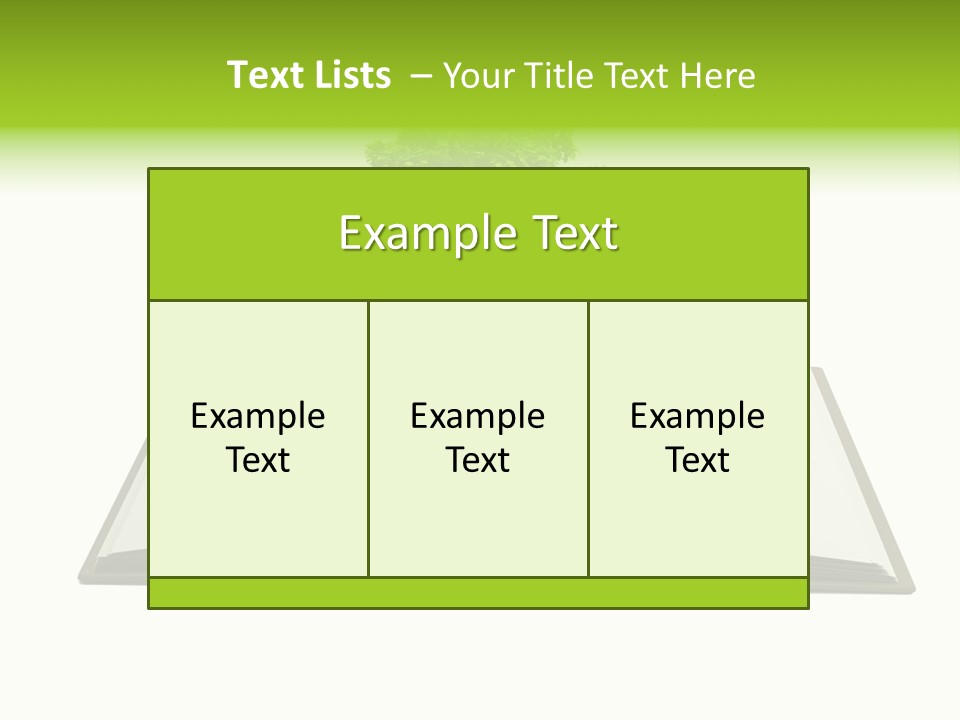 Cover Tree Literature PowerPoint Template