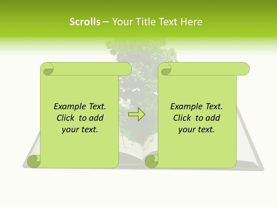 Cover Tree Literature PowerPoint Template