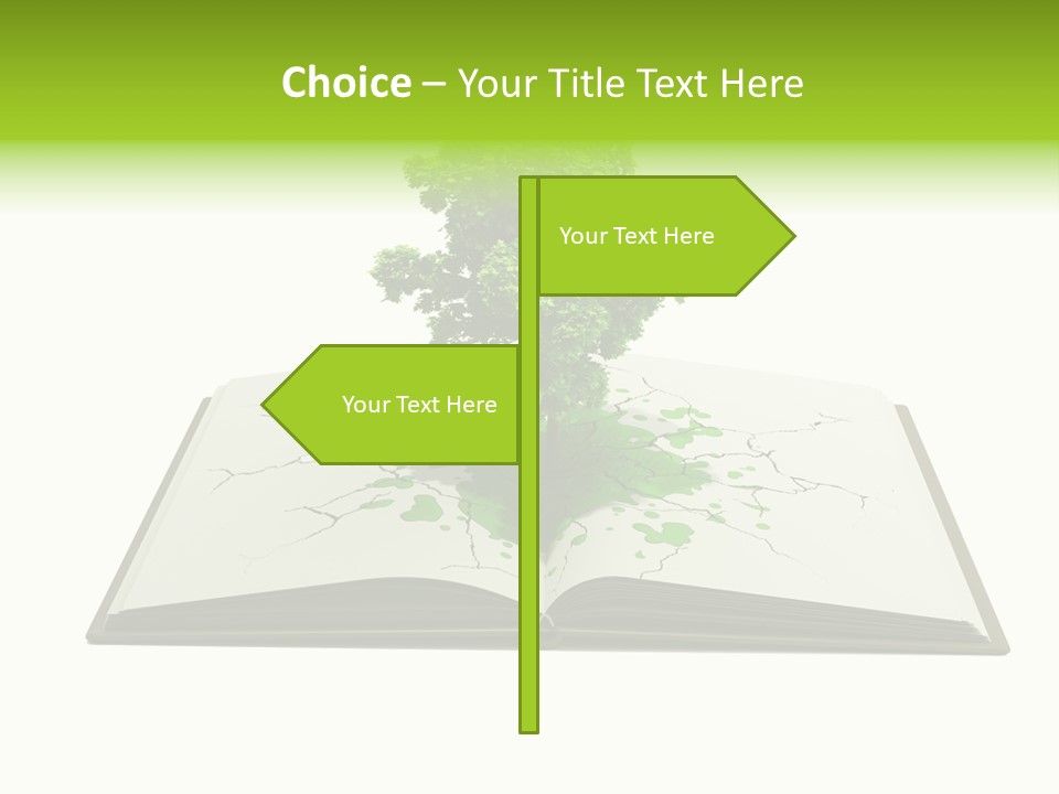 Cover Tree Literature PowerPoint Template