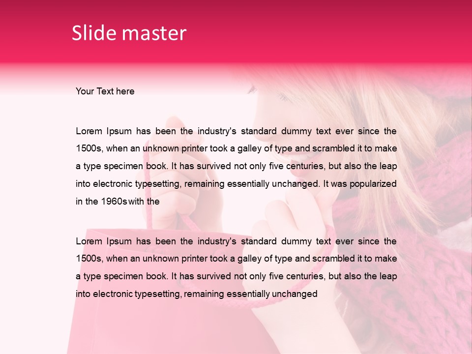 Warm Holding Face PowerPoint Template