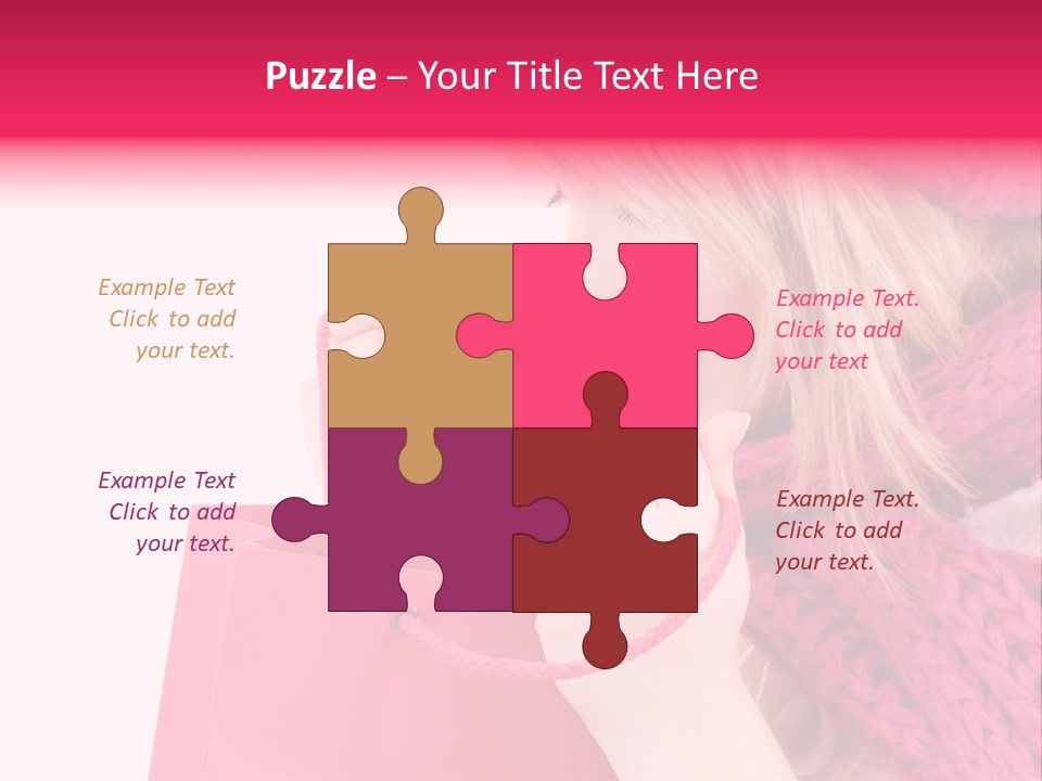 Warm Holding Face PowerPoint Template