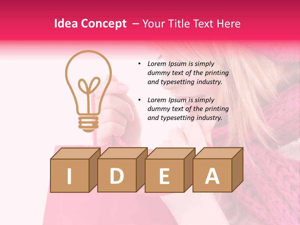 Warm Holding Face PowerPoint Template