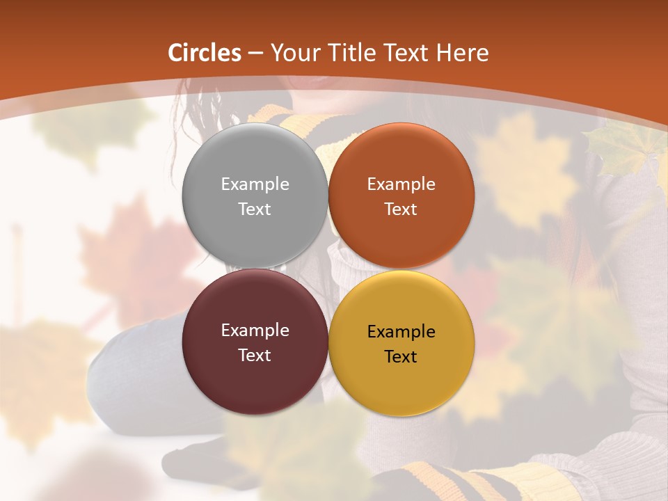 Isolated Seductive Lady PowerPoint Template