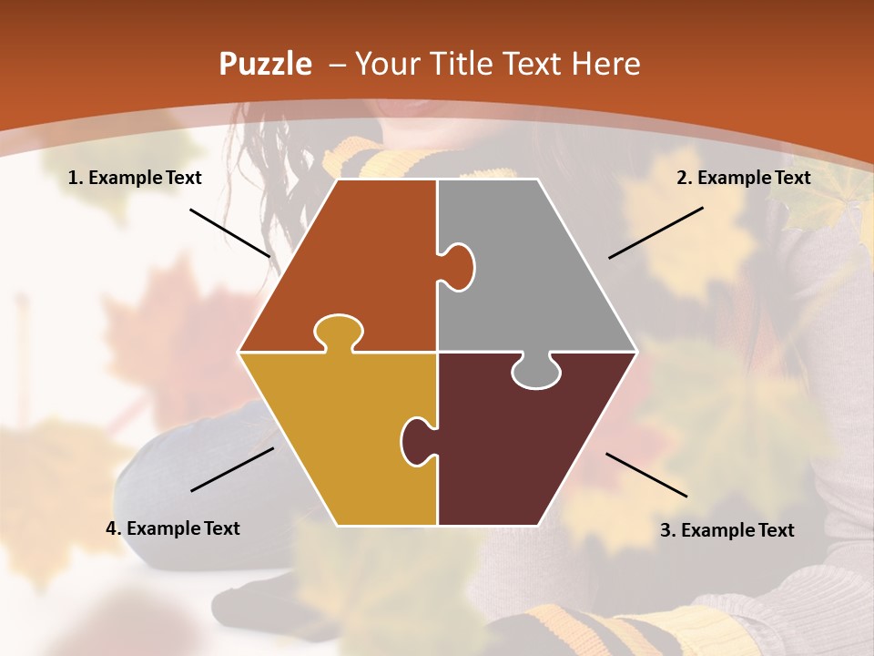 Isolated Seductive Lady PowerPoint Template