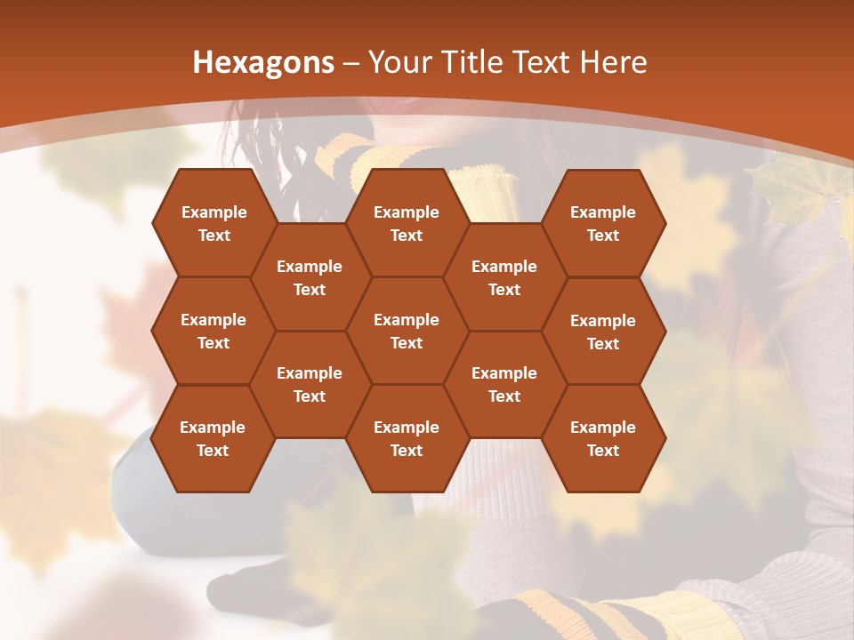 Isolated Seductive Lady PowerPoint Template