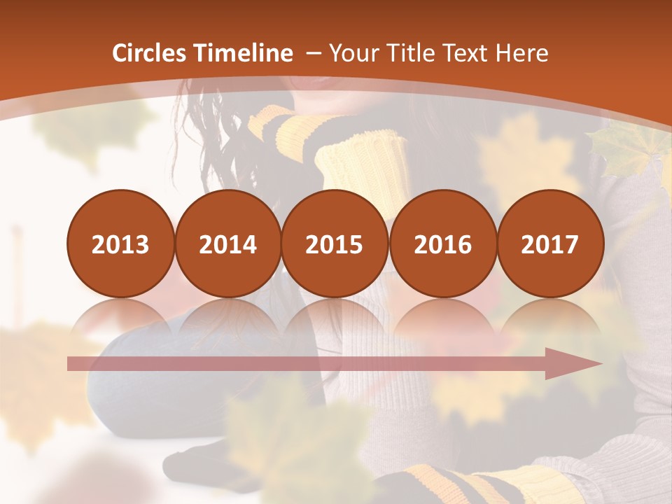 Isolated Seductive Lady PowerPoint Template