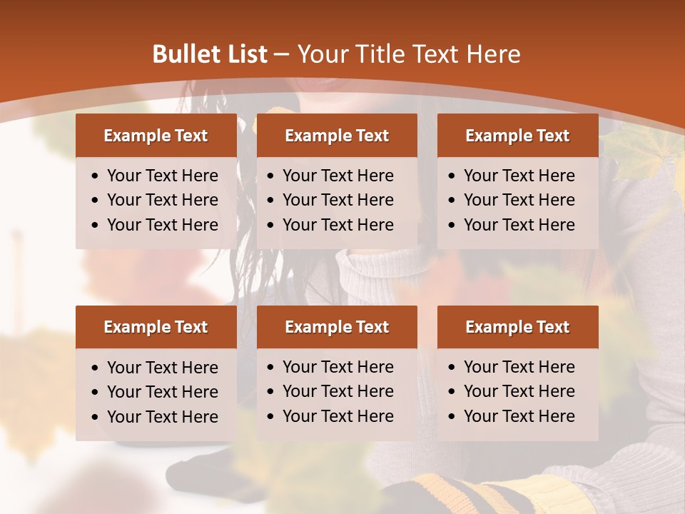 Isolated Seductive Lady PowerPoint Template