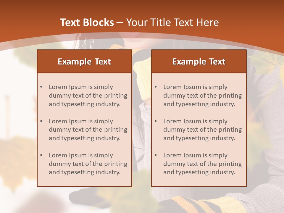 Isolated Seductive Lady PowerPoint Template