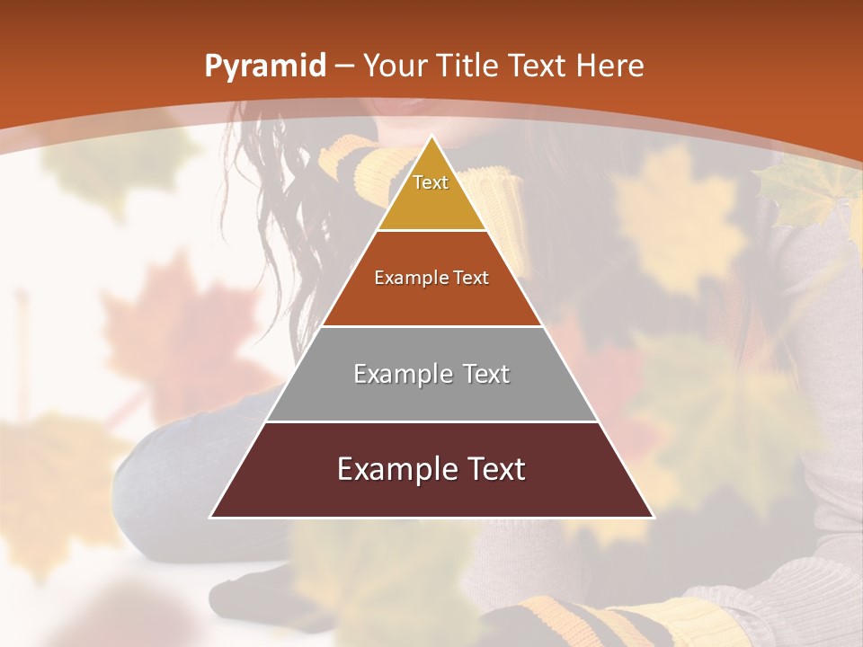 Isolated Seductive Lady PowerPoint Template