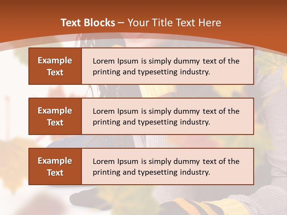 Isolated Seductive Lady PowerPoint Template