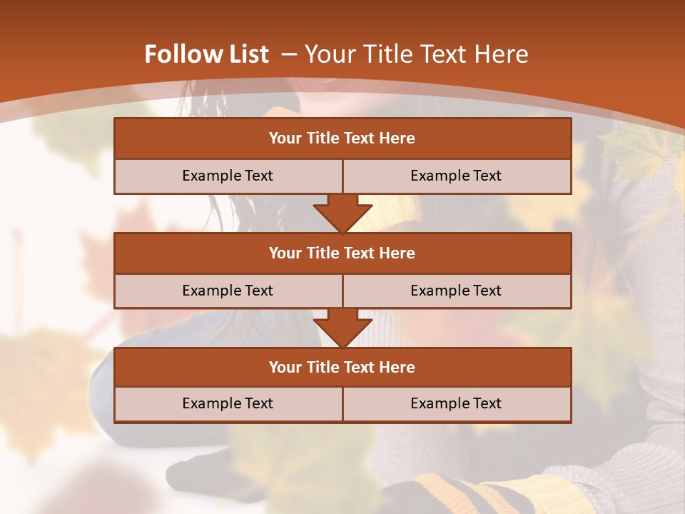 Isolated Seductive Lady PowerPoint Template