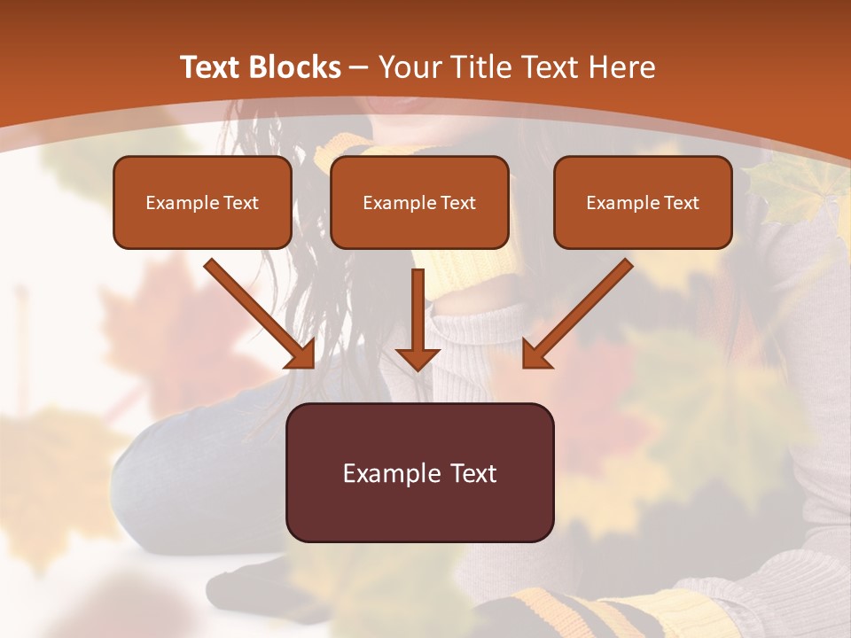 Isolated Seductive Lady PowerPoint Template