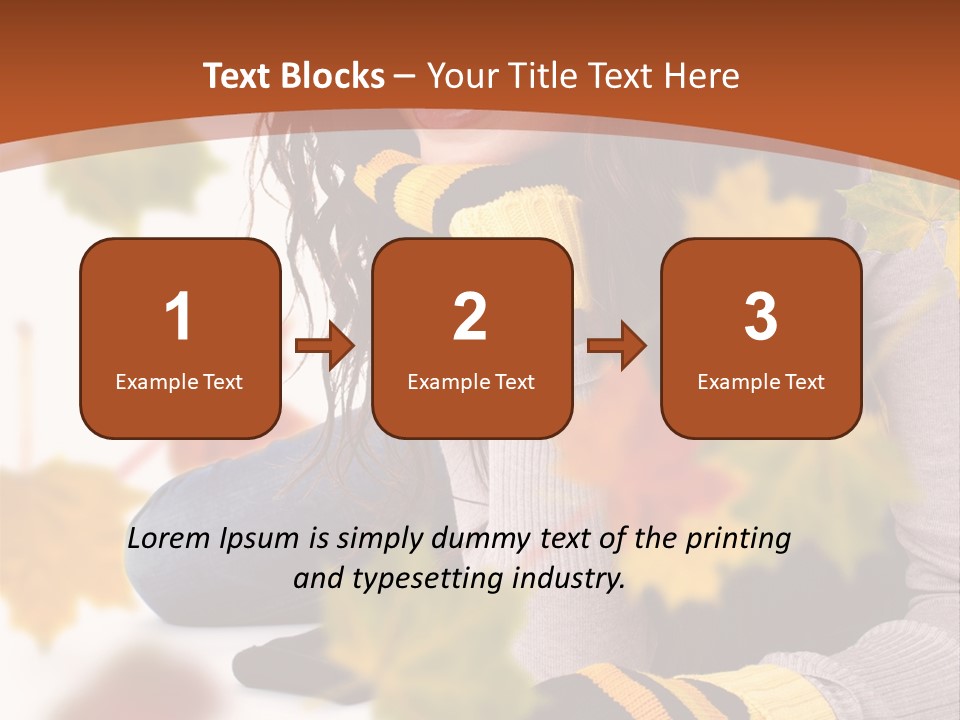 Isolated Seductive Lady PowerPoint Template