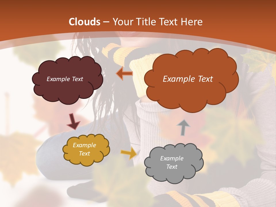 Isolated Seductive Lady PowerPoint Template