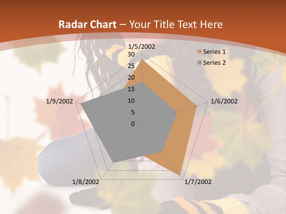 Isolated Seductive Lady PowerPoint Template