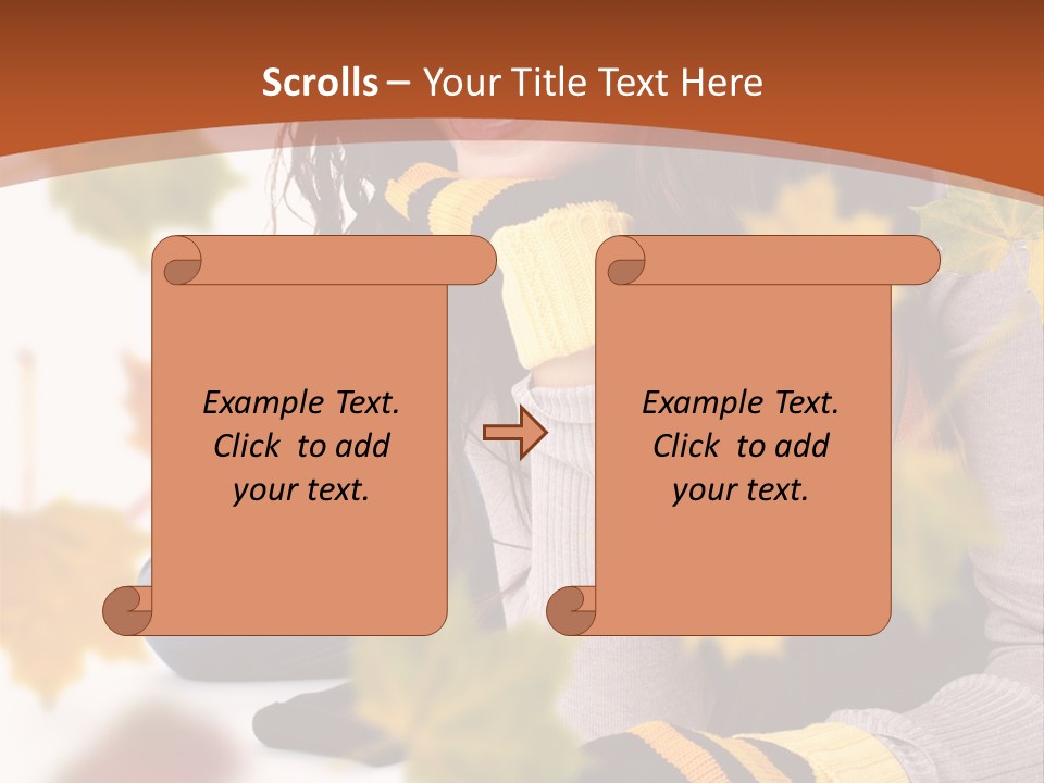 Isolated Seductive Lady PowerPoint Template