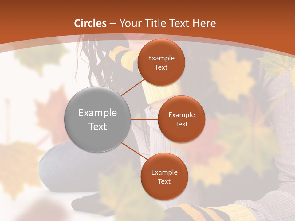 Isolated Seductive Lady PowerPoint Template