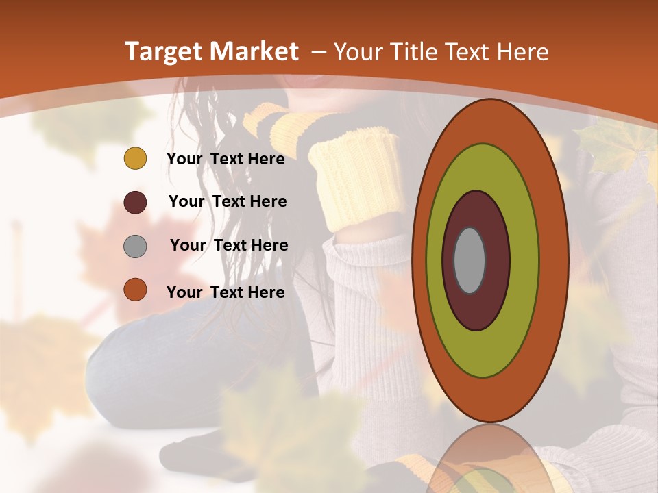 Isolated Seductive Lady PowerPoint Template