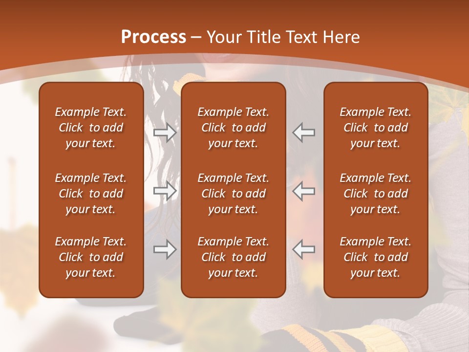 Isolated Seductive Lady PowerPoint Template