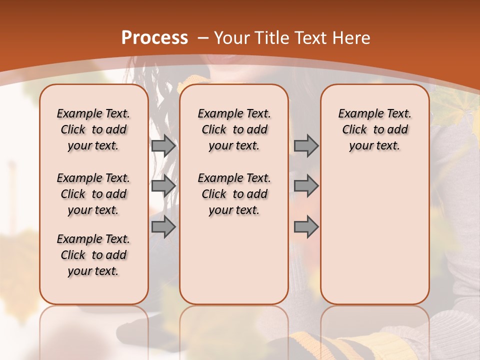 Isolated Seductive Lady PowerPoint Template