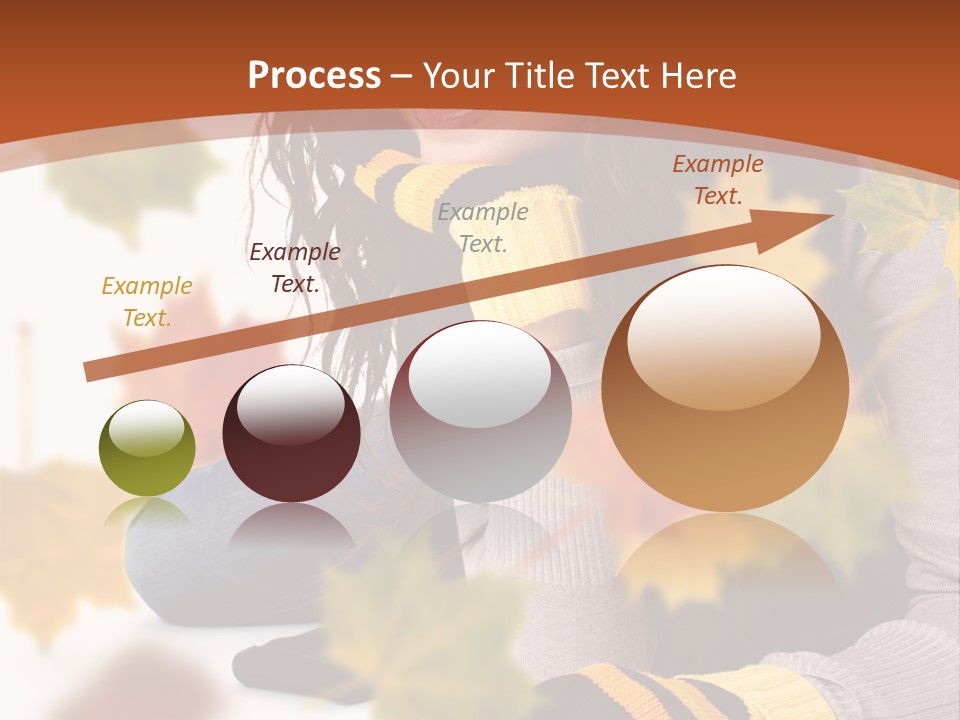 Isolated Seductive Lady PowerPoint Template