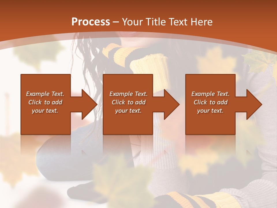 Isolated Seductive Lady PowerPoint Template