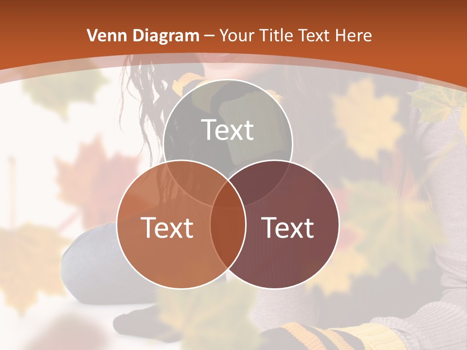 Isolated Seductive Lady PowerPoint Template