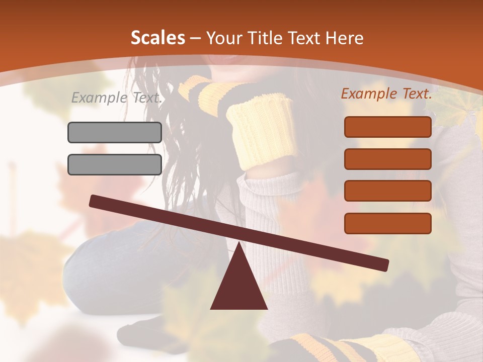 Isolated Seductive Lady PowerPoint Template