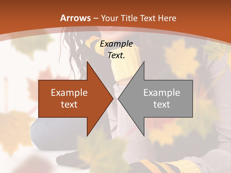 Isolated Seductive Lady PowerPoint Template