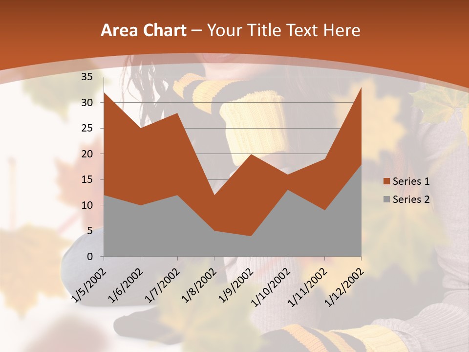 Isolated Seductive Lady PowerPoint Template