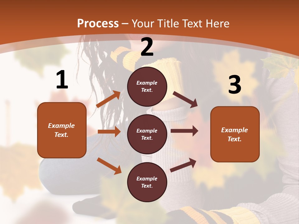 Isolated Seductive Lady PowerPoint Template