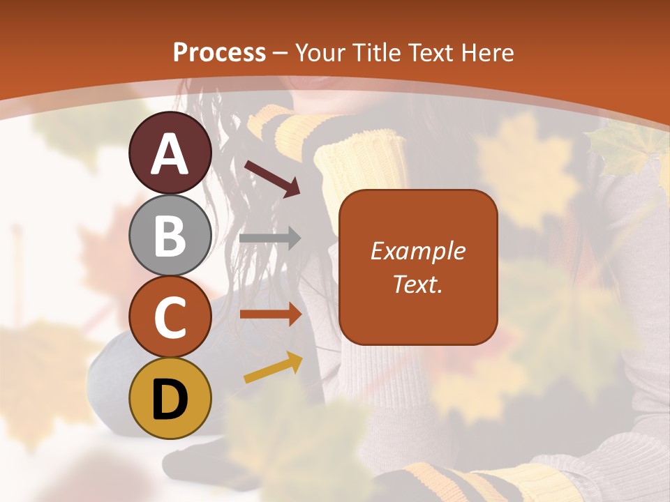 Isolated Seductive Lady PowerPoint Template