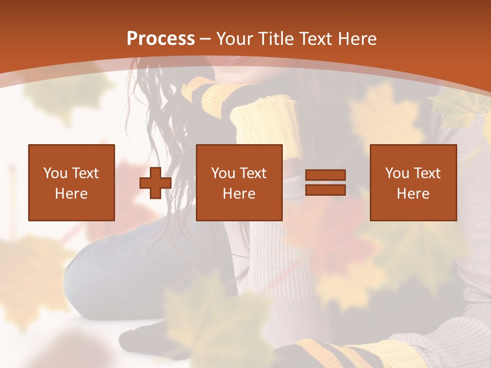 Isolated Seductive Lady PowerPoint Template