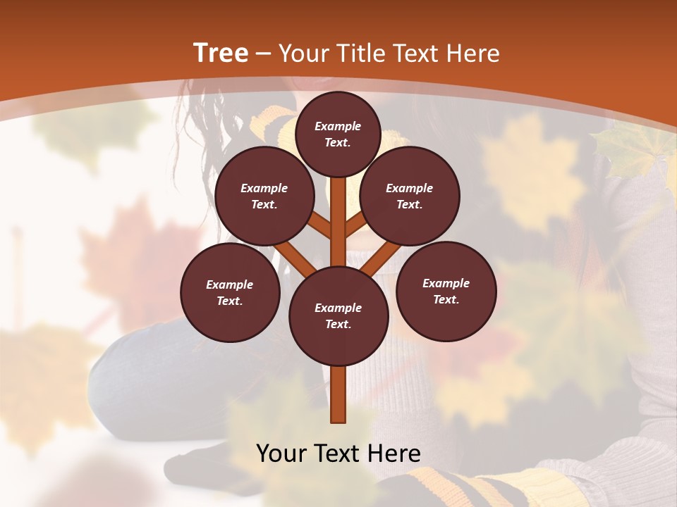 Isolated Seductive Lady PowerPoint Template