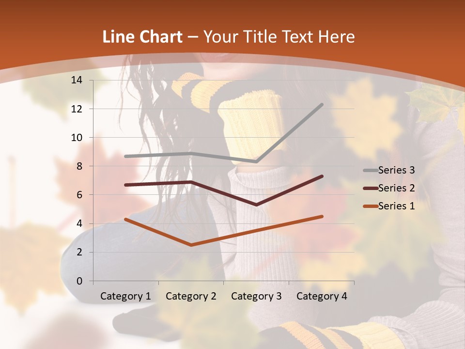 Isolated Seductive Lady PowerPoint Template