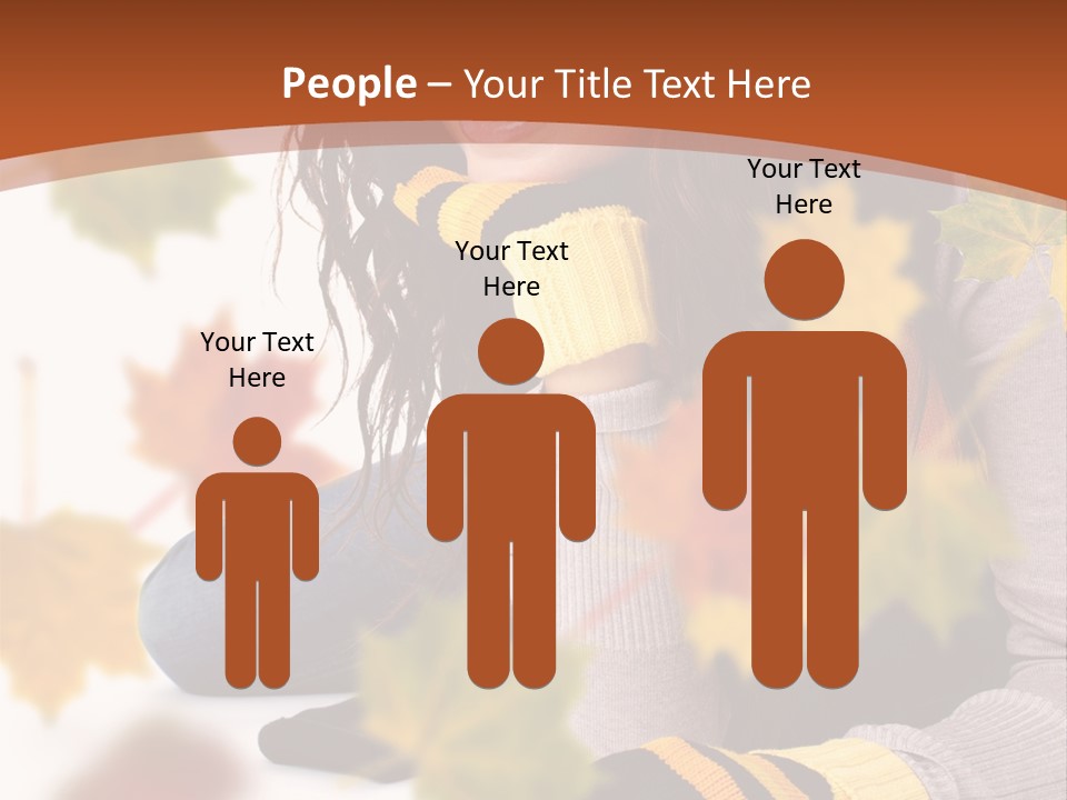 Isolated Seductive Lady PowerPoint Template