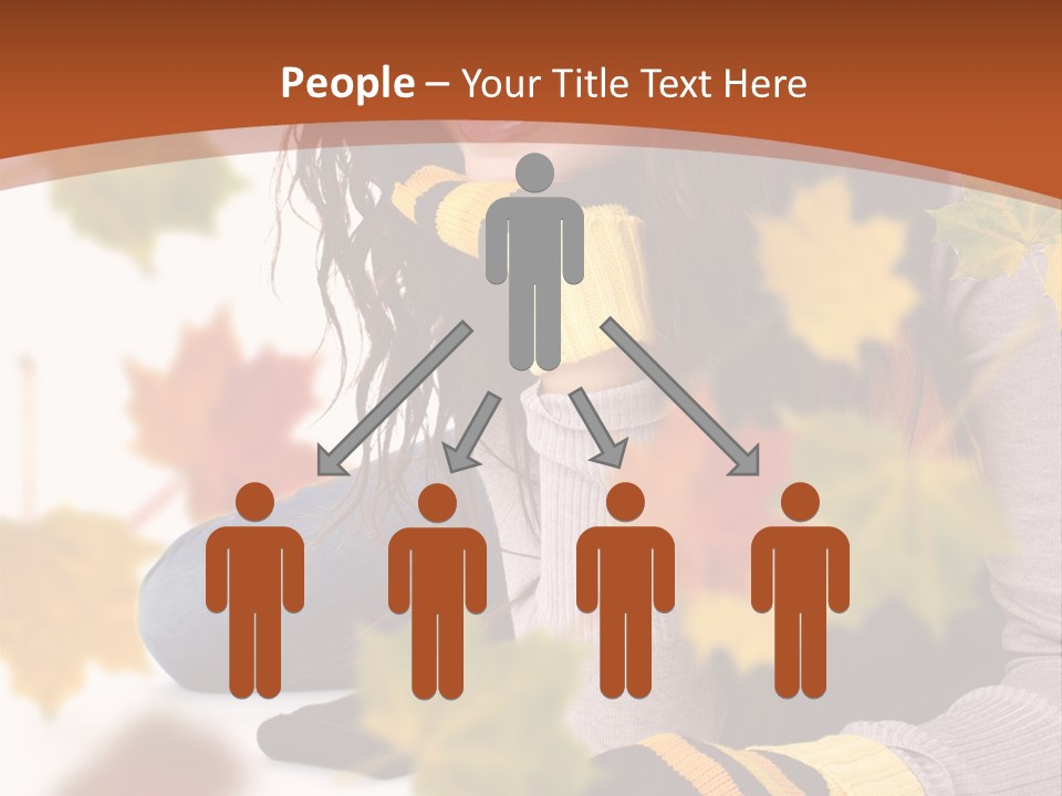 Isolated Seductive Lady PowerPoint Template