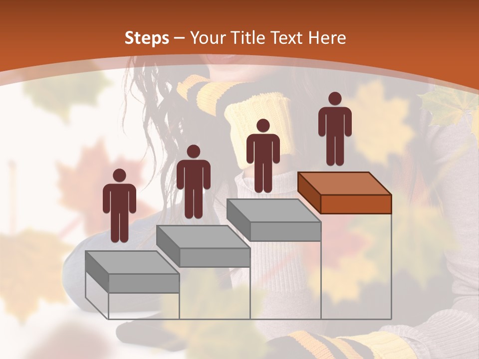 Isolated Seductive Lady PowerPoint Template