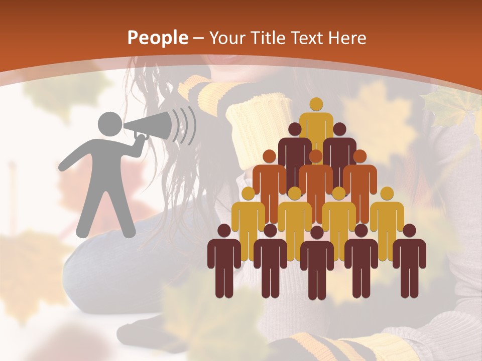 Isolated Seductive Lady PowerPoint Template