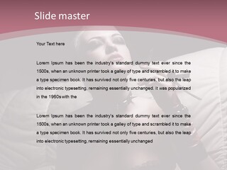 Fur Women Suit PowerPoint Template