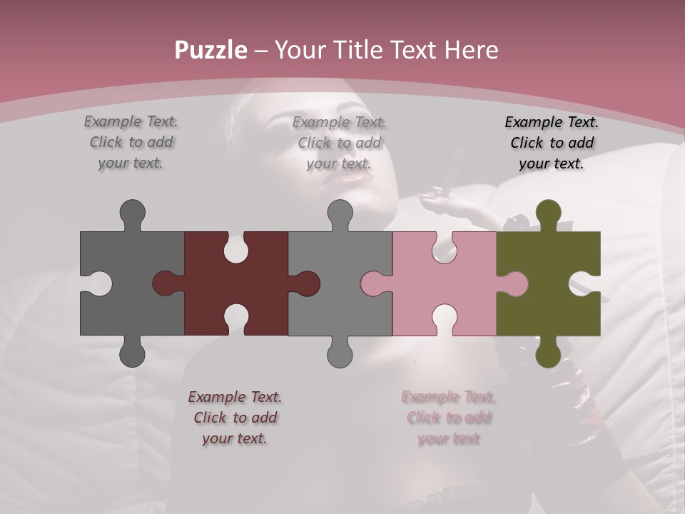 Fur Women Suit PowerPoint Template