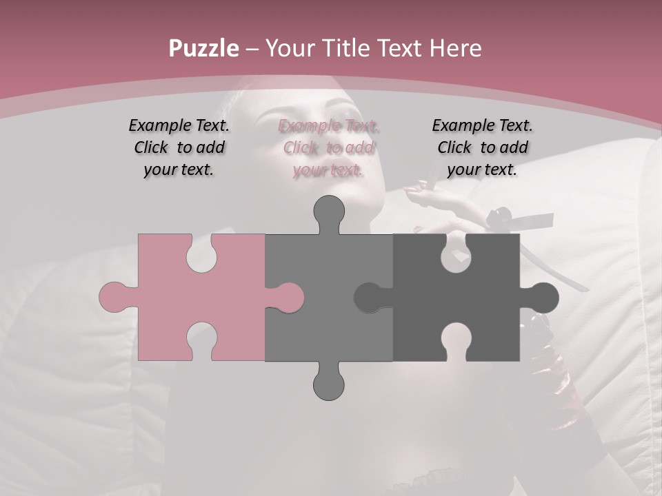 Fur Women Suit PowerPoint Template