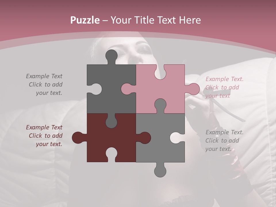 Fur Women Suit PowerPoint Template