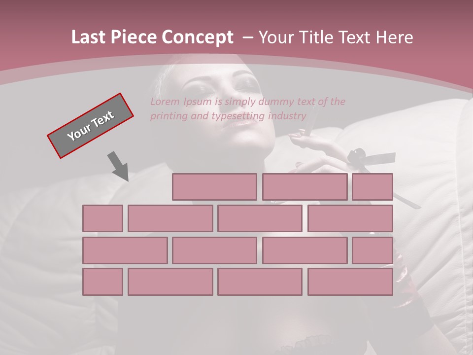 Fur Women Suit PowerPoint Template