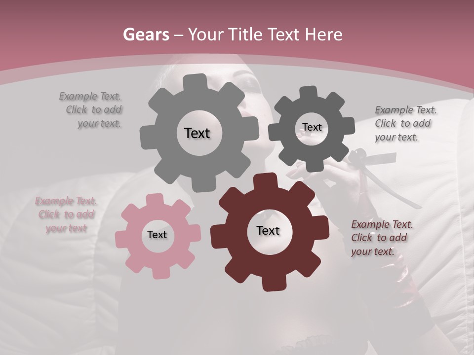 Fur Women Suit PowerPoint Template
