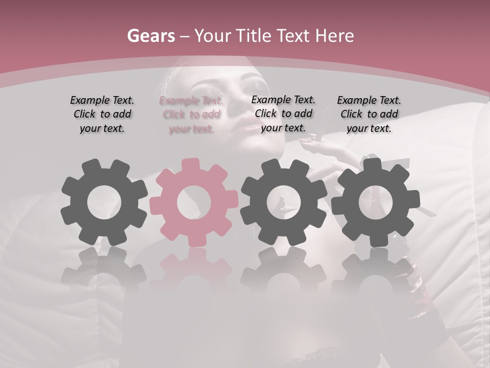 Fur Women Suit PowerPoint Template