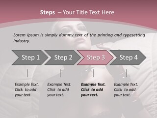 Fur Women Suit PowerPoint Template