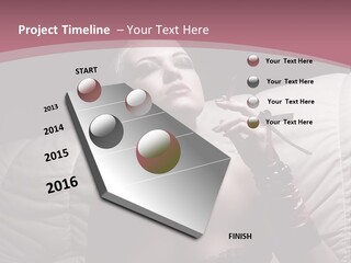 Fur Women Suit PowerPoint Template